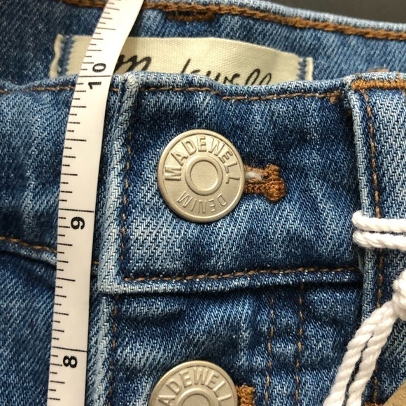 Madewell Crop Wide Leg Button Front Jeans 23 T - Picture 11 of 12